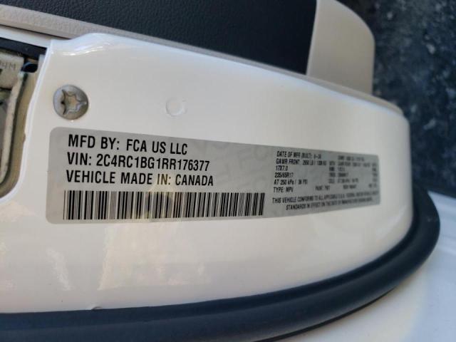 2C4RC1BG1RR176377 - 2024 CHRYSLER PACIFICA TOURING L Ağ foto 10