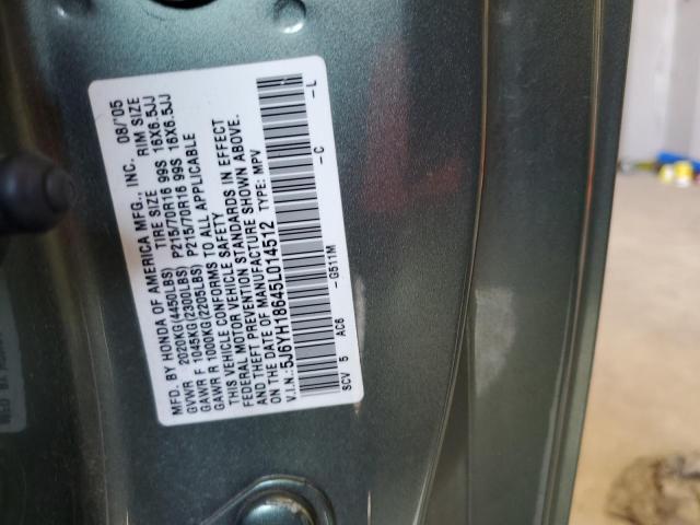 5J6YH18645L014512 - 2005 HONDA ELEMENT EX Yaşıl foto 13