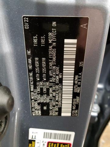 5TDHZRBHXNS201361 - 2022 TOYOTA HIGHLANDER XLE 蓝色 照片 14