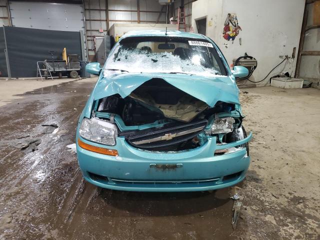 KL1TD62615B353355 - 2005 CHEVROLET AVEO BASE Mavi foto 5