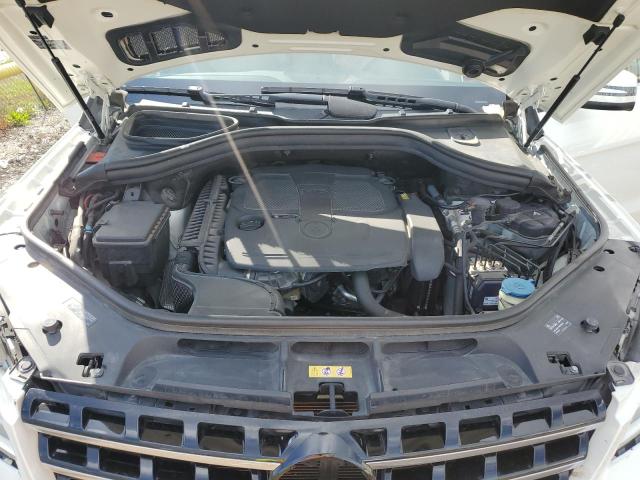 4JGDA5HB1CA089136 - 2012 MERCEDES-BENZ ML 350 4MATIC WHITE photo 11