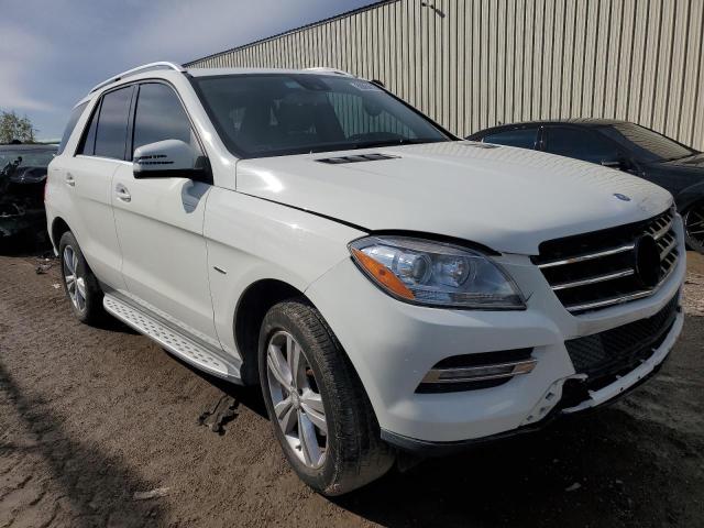 4JGDA5HB1CA089136 - 2012 MERCEDES-BENZ ML 350 4MATIC WHITE photo 4