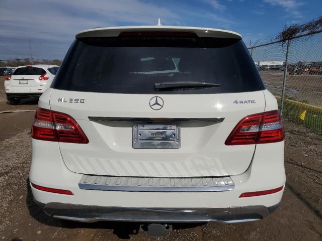 4JGDA5HB1CA089136 - 2012 MERCEDES-BENZ ML 350 4MATIC WHITE photo 6