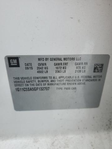 1G11C5SA5GF132797 - 2016 CHEVROLET MALIBU LIM LT 白色 照片 13