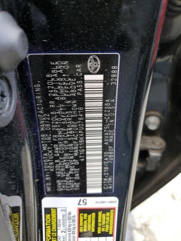 4T1G11BK4PU076416 - 2023 TOYOTA CAMRY SE NIGHT SHADE BLACK photo 13