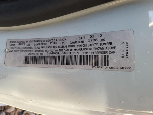 3VWRW3AL8AM010691 - 2010 VOLKSWAGEN NEW BEETLE Türkis Foto 12