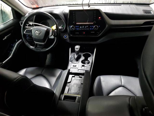 5TDGZRBH2NS257838 - 2022 TOYOTA HIGHLANDER XLE CHARCOAL photo 8