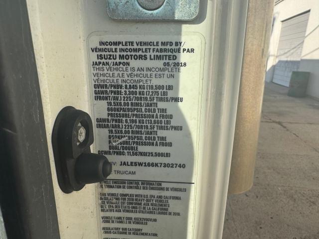 JALE5W166K7302740 - 2019 ISUZU NQR Ақ фото 10
