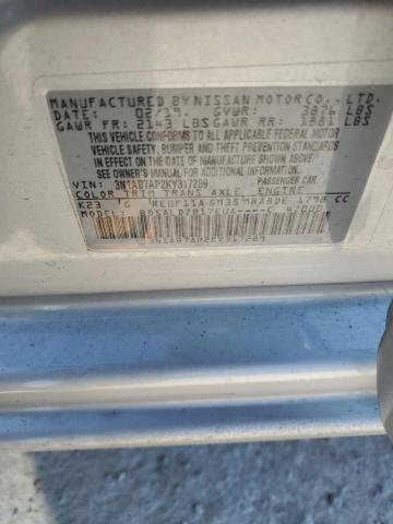 3N1AB7AP2KY317289 - 2019 NISSAN SENTRA S SILVER photo 12