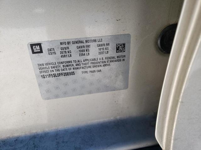 1G11F5SL6FF266905 - 2015 CHEVROLET MALIBU LTZ 米色 照片 12