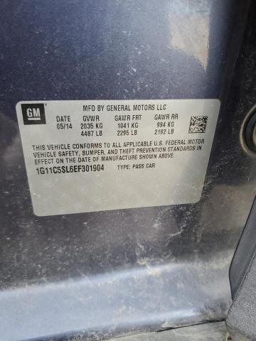 1G11C5SL6EF301904 - 2014 CHEVROLET MALIBU 1LT ლურჯი ფოტო 12