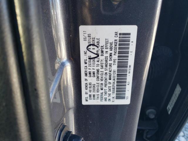 19UUB2F64JA001281 - 2018 ACURA TLX TECH+A ნაცრისფერი ფოტო 12