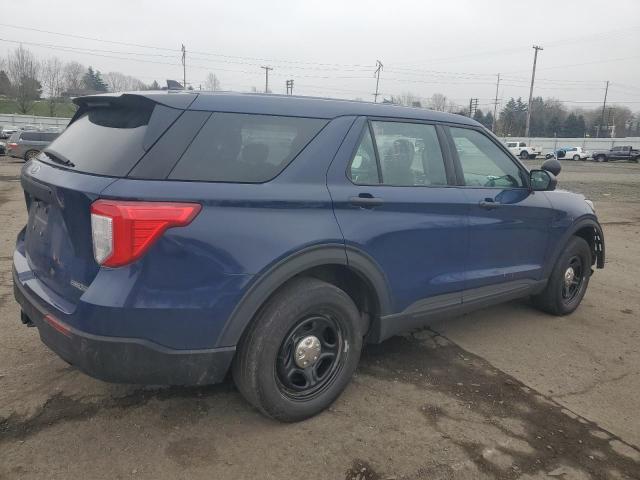 1FM5K8AW0LGB85837 - 2020 FORD EXPLORER POLICE INTERCEPTOR ლურჯი ფოტო 3
