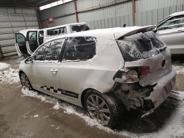 WVWMM7AJ0BW336267 - 2011 VOLKSWAGEN GOLF WHITE photo 2