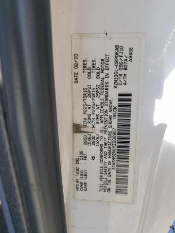 4TASM92N1YZ632907 - 2000 TOYOTA TACOMA XTRACAB PRERUNNER თეთრი ფოტო 12