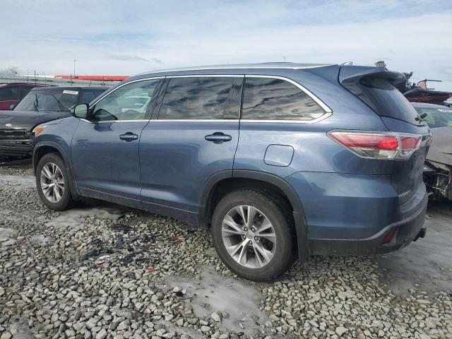 5TDJKRFH3FS094736 - 2015 TOYOTA HIGHLANDER XLE 蓝色 照片 2