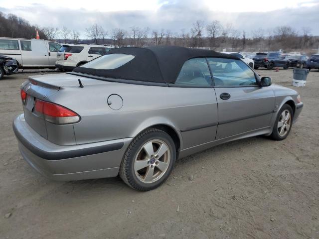 YS3DF78K527004711 - 2002 SAAB 9-3 SE GRAY photo 3