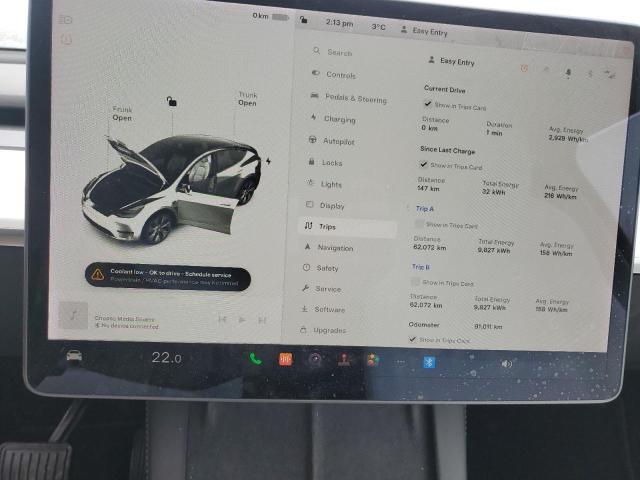 7SAYGAEE4NF311208 - 2022 TESLA MODEL Y თეთრი ფოტო 9