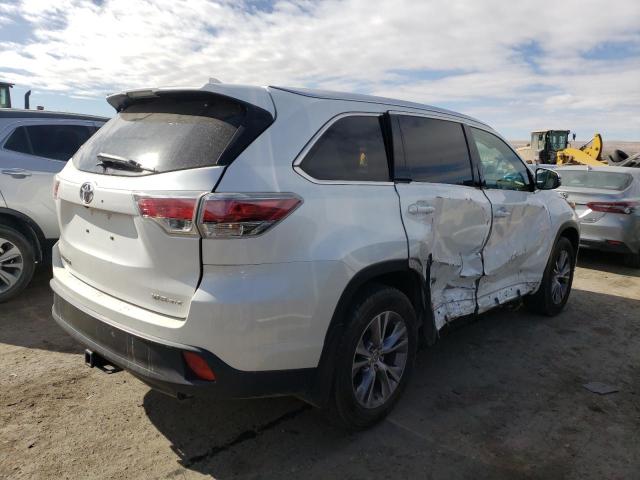 5TDJKRFH1FS142329 - 2015 TOYOTA HIGHLANDER XLE WHITE photo 3