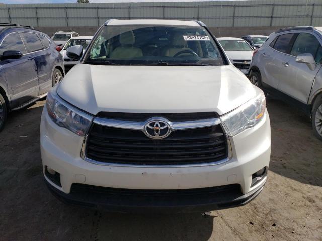 5TDJKRFH1FS142329 - 2015 TOYOTA HIGHLANDER XLE WHITE photo 5