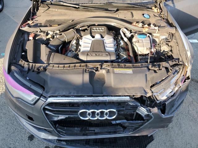 WAUHGAFC6EN032111 - 2014 AUDI A6 PRESTIGE ნაცრისფერი ფოტო 11