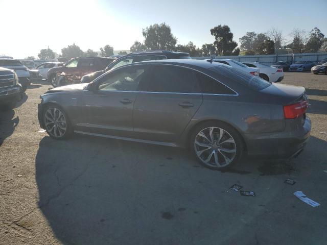 WAUHGAFC6EN032111 - 2014 AUDI A6 PRESTIGE ნაცრისფერი ფოტო 2