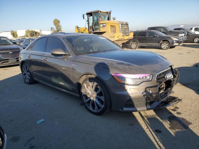 WAUHGAFC6EN032111 - 2014 AUDI A6 PRESTIGE ნაცრისფერი ფოტო 4