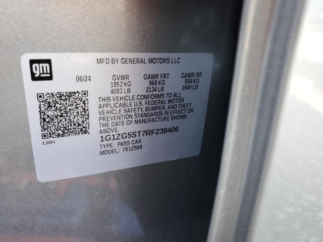 1G1ZG5ST7RF238406 - 2024 CHEVROLET MALIBU RS 银色 照片 12