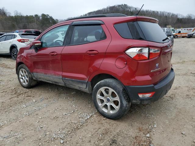 MAJ6P1UL1JC213626 - 2018 FORD ECOSPORT SE წითელი ფოტო 2