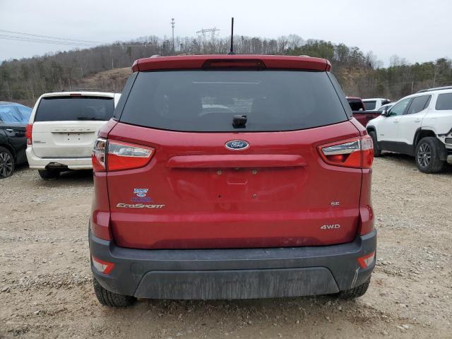 MAJ6P1UL1JC213626 - 2018 FORD ECOSPORT SE წითელი ფოტო 6