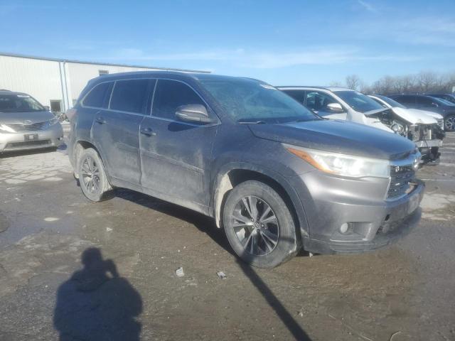 5TDJKRFH5GS504292 - 2016 TOYOTA HIGHLANDER XLE GRAY photo 4