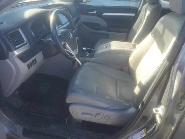 5TDJKRFH5GS504292 - 2016 TOYOTA HIGHLANDER XLE GRAY photo 7