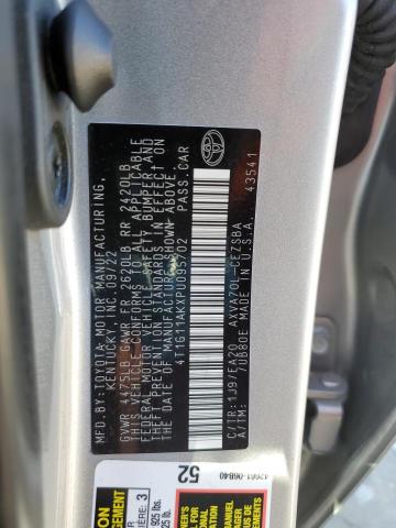 4T1G11AKXPU095702 - 2023 TOYOTA CAMRY SE NIGHT SHADE GRAY photo 12