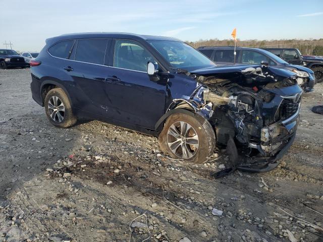 5TDGZRAH1LS003617 - 2020 TOYOTA HIGHLANDER XLE 蓝色 照片 4