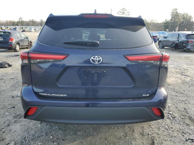 5TDGZRAH1LS003617 - 2020 TOYOTA HIGHLANDER XLE 蓝色 照片 6