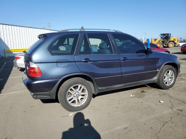 5UXFA13595LY09196 - 2005 BMW X5 3.0I BLUE photo 3
