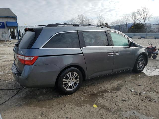 5FNRL5H66CB062934 - 2012 HONDA ODYSSEY EXL GRAY photo 3