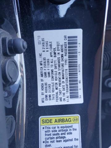 19UUA8F50DA012778 - 2013 ACURA TL TECH BLACK photo 12