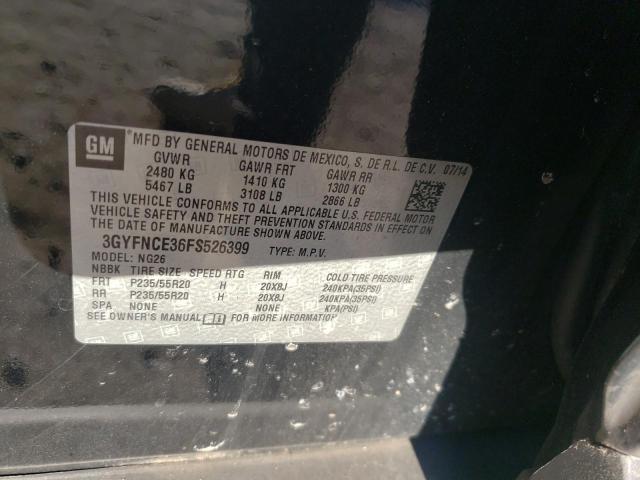 3GYFNCE36FS526399 - 2015 CADILLAC SRX PERFORMANCE COLLECTION BLACK photo 13