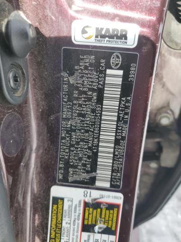 4T1BK1EB6DU054593 - 2013 TOYOTA AVALON BASE 紫色 照片 13