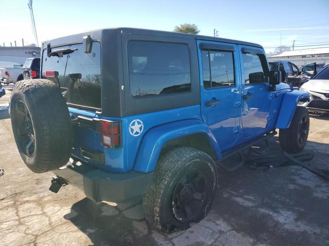 1C4BJWDG4EL202118 - 2014 JEEP WRANGLER U SPORT ლურჯი ფოტო 3