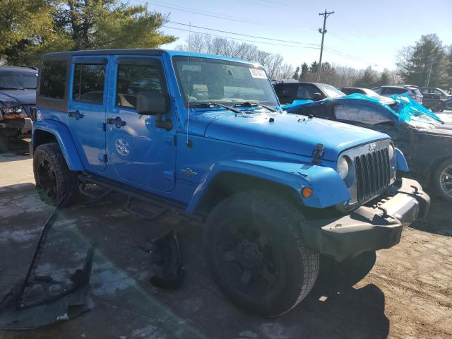 1C4BJWDG4EL202118 - 2014 JEEP WRANGLER U SPORT ლურჯი ფოტო 4