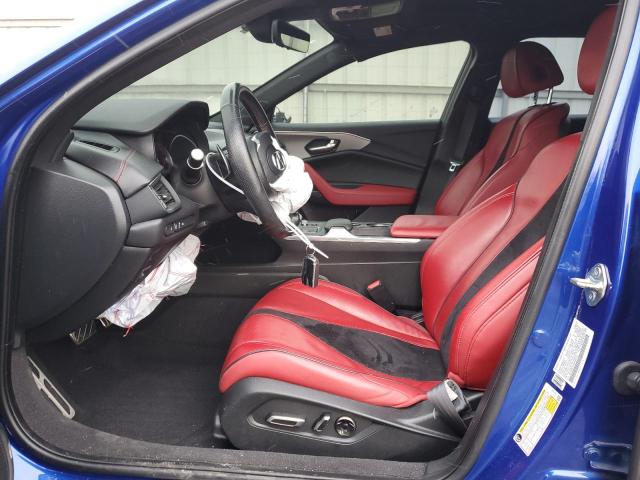 19UUB5F55MA000122 - 2021 ACURA TLX TECH A BLUE photo 7