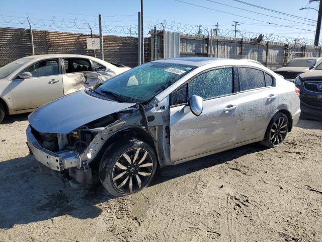19XFB2F93FE239158 - 2015 HONDA CIVIC EXL ვერცხლისფერი ფოტო 1