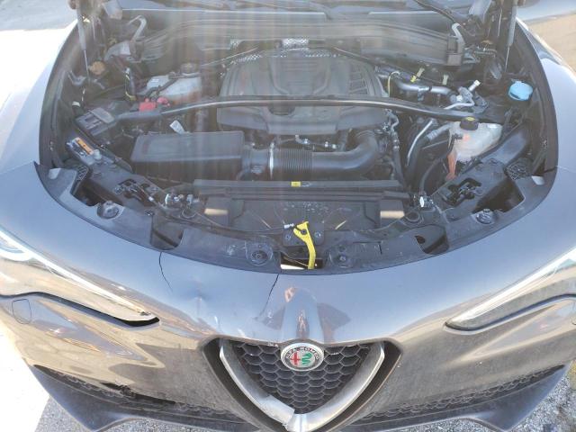 ZASFAKNN0J7B93550 - 2018 ALFA ROMEO STELVIO TI SPORT GRAY photo 12