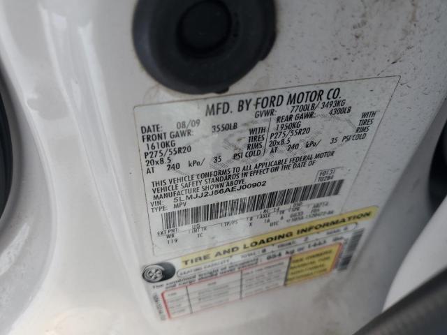 5LMJJ2J56AEJ00902 - 2010 LINCOLN NAVIGATOR 白色 照片 13