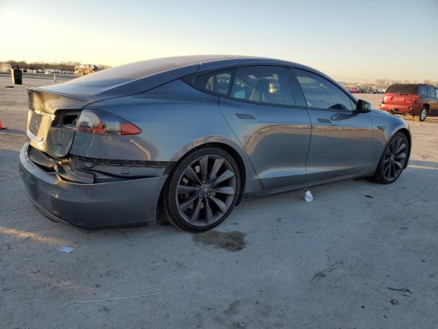 5YJSA1CP6DFP17482 - 2013 TESLA MODEL S GRAY photo 3
