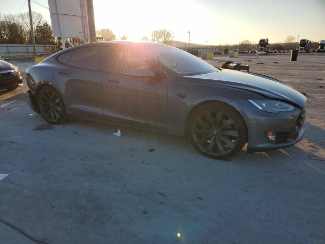 5YJSA1CP6DFP17482 - 2013 TESLA MODEL S GRAY photo 4