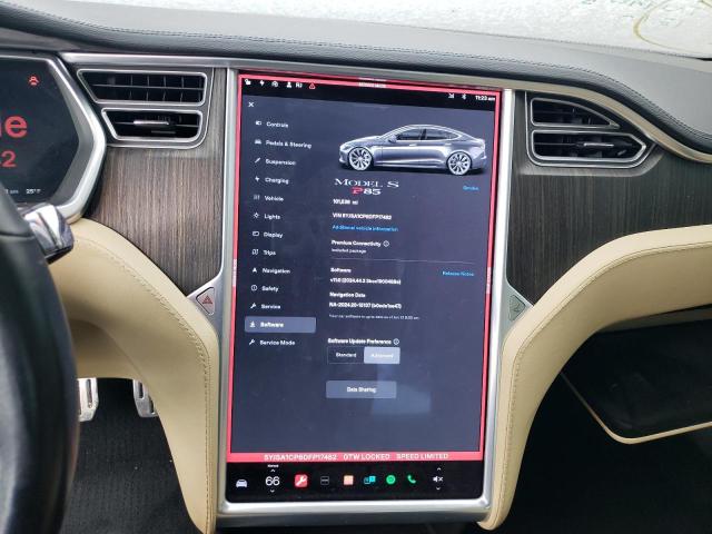 5YJSA1CP6DFP17482 - 2013 TESLA MODEL S GRAY photo 9