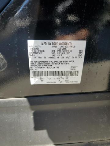 1FM5K8AT3GGC36758 - 2016 FORD EXPLORER POLICE INTERCEPTOR 黑色 照片 13